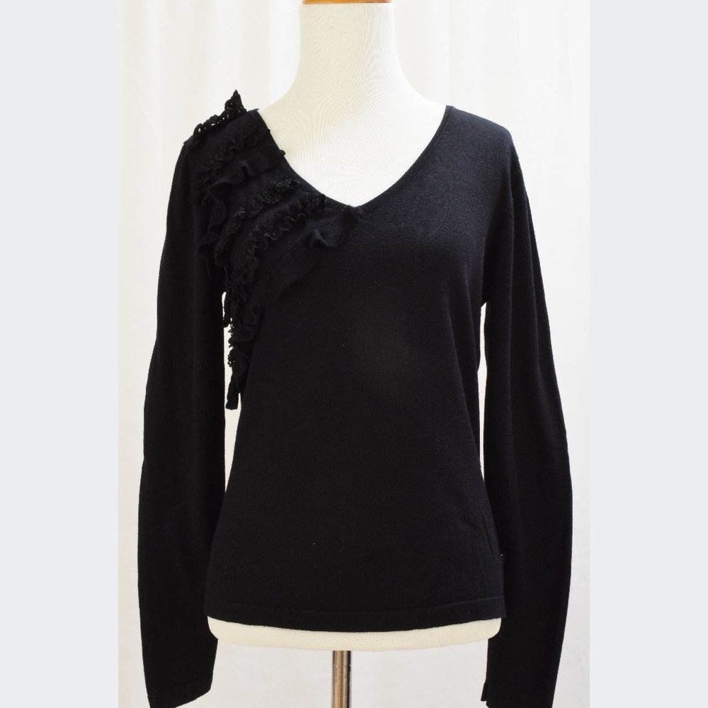 BCBG Max Azria Women's Size XS Petite Black Sweater